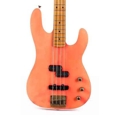 1981 Charvel Bass Faded Fiesta Red