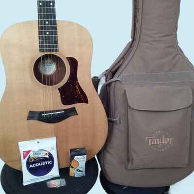 Vintage Y2K Taylor Acoustic Guitar Bundle Big Baby 306-GB Case Strings Docs Pick