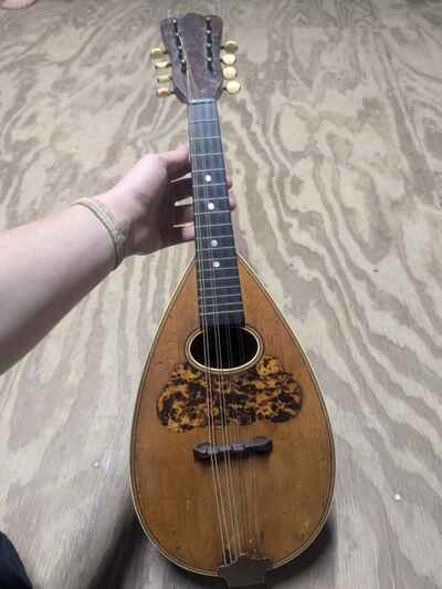 Antique Washburn Bowlback Mandolin Musical String Instrument