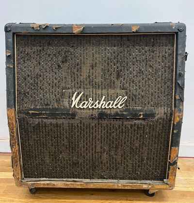 Marshall 1960A 4x12" Angled Guitar Speaker Cabinet, 1977, Black