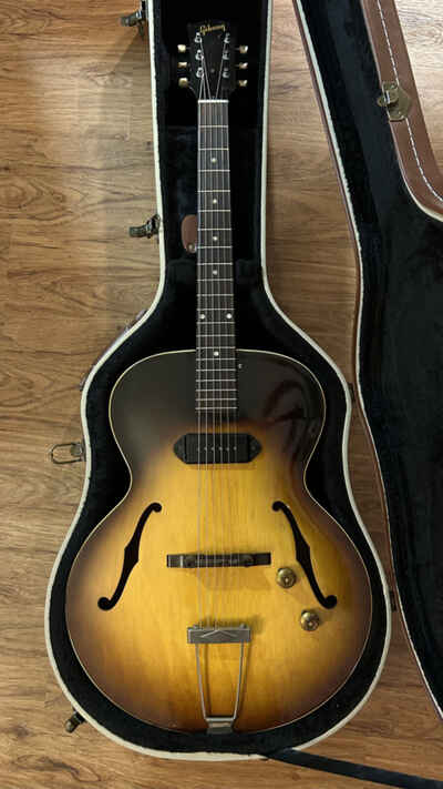 Gibson ES-125 (1956) Sunburst Hollow Body Electric Guitar with Hard Case