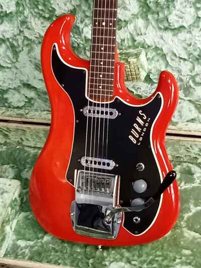 BURNS Jazz Guitar Short Scale Red Made in London 1964