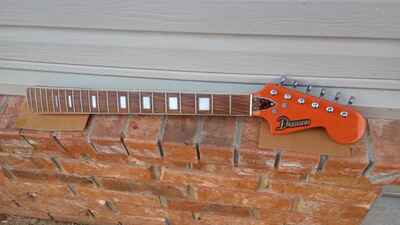 Domino Dawson Electric Guitar Neck Vintage 1960s Rare Orange Univox Matsumoku