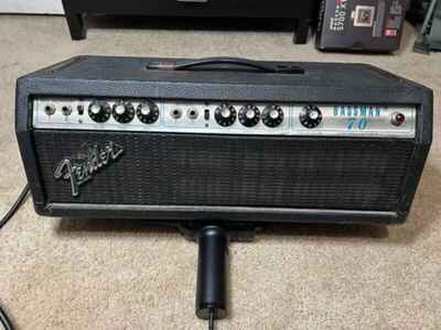 Fender Bassman 70 2-Channel 70-Watt Guitar Amp Head 1977-1980 1980 - Silverface