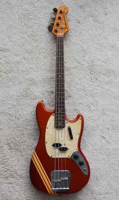 Fender Mustang Bass Competition Red 1973