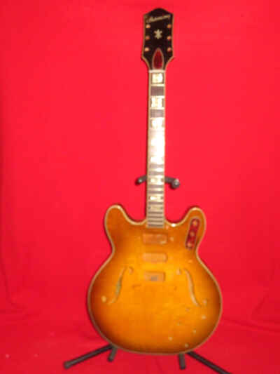 Harmony 1965 Sun Burst H 75 Thinline Hollow Body & Neck